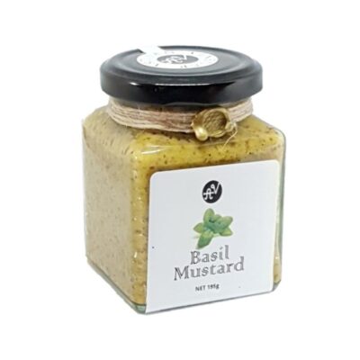 Artisan Vinegar Mustard: Basil Mustard 195g