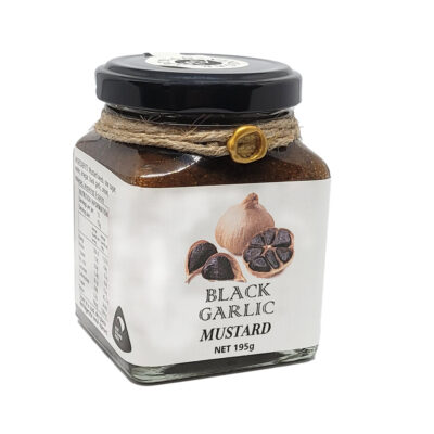 Artisan Vinegar Mustard: Black Garlic Mustard 195g