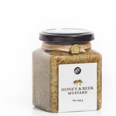 Artisan Vinegar Mustard: Honey & Beer Mustard 195g