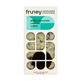 Fruney Chocolate Bar: White Chocolate, Cookies & Cream